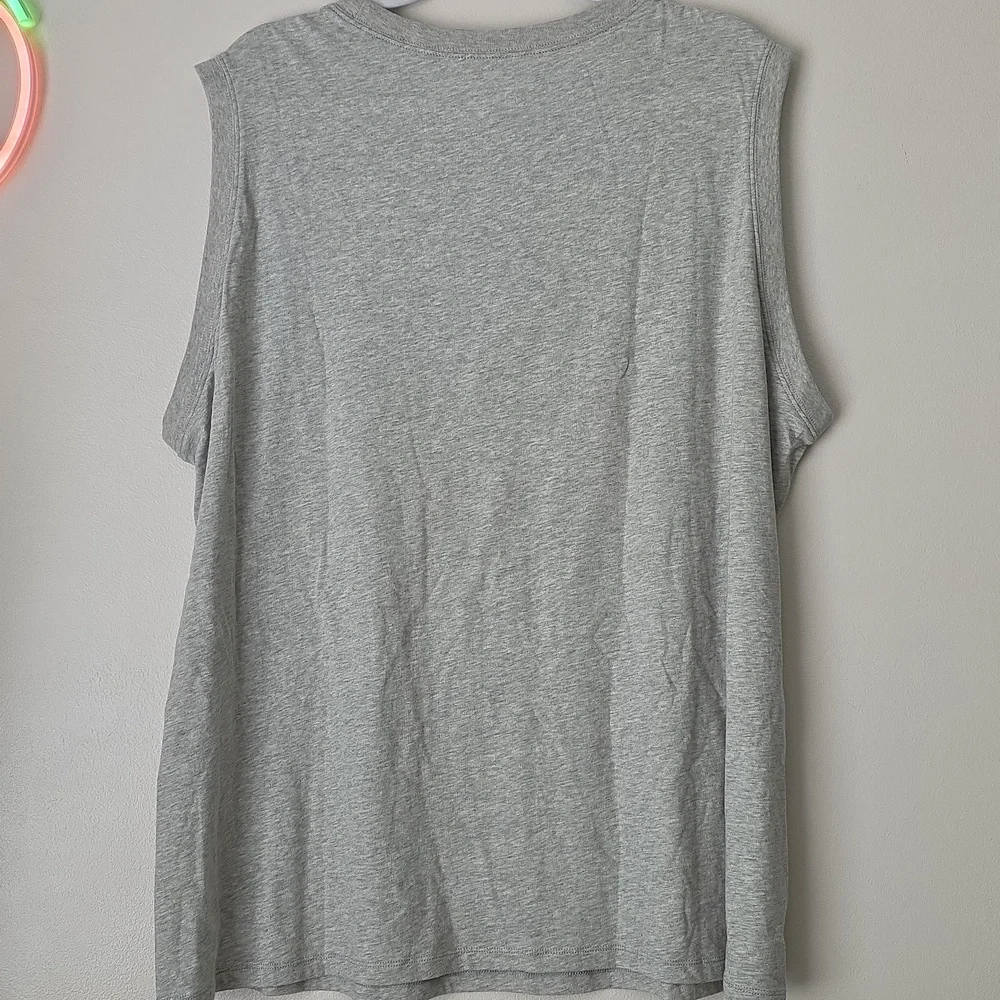 Floral Mushroom Moon Relaxed Heritage Jersey Tank - Picture 6 of 7